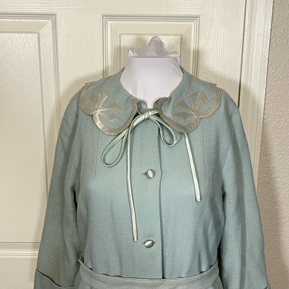 Vintage Karam New York Robe Womens 14 Floral Pockets Cottagecore 1970s - Picture 4 of 13